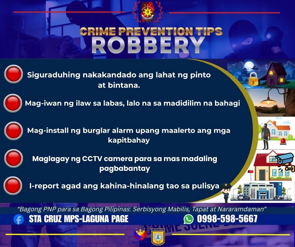 CRIME PREVENTION TIPS - ROBBERY