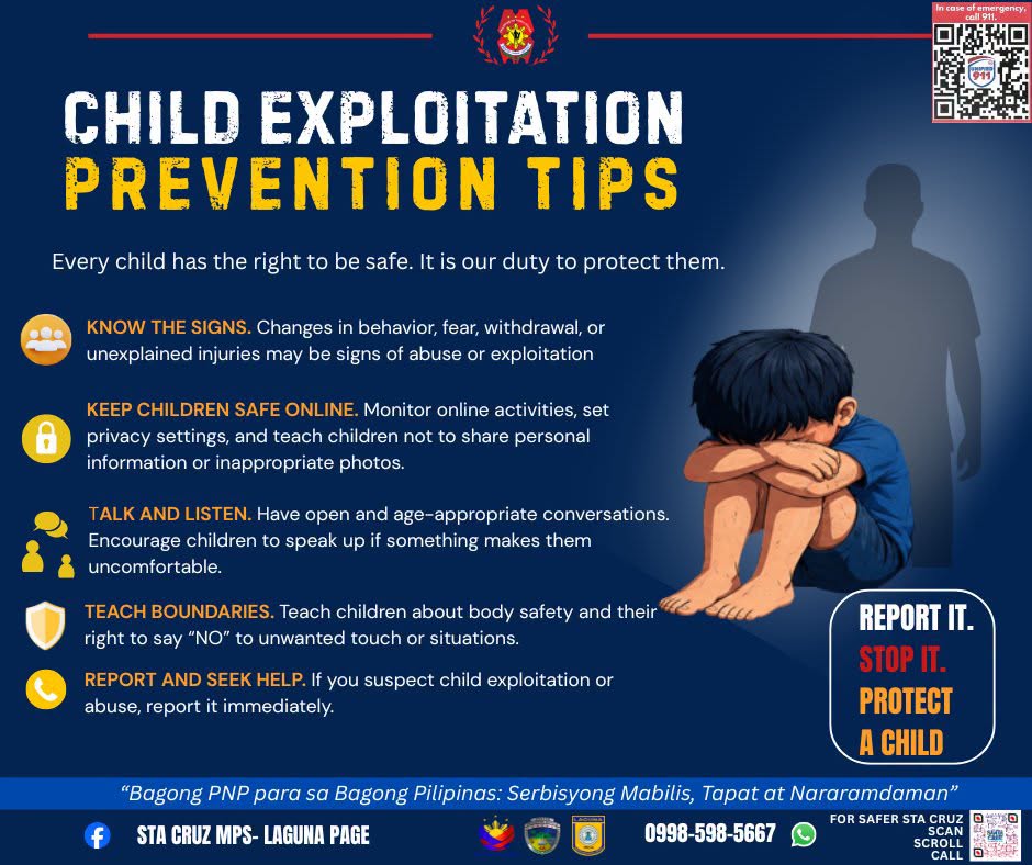 CHILD EXPLOITATION PREVENTION TIPS