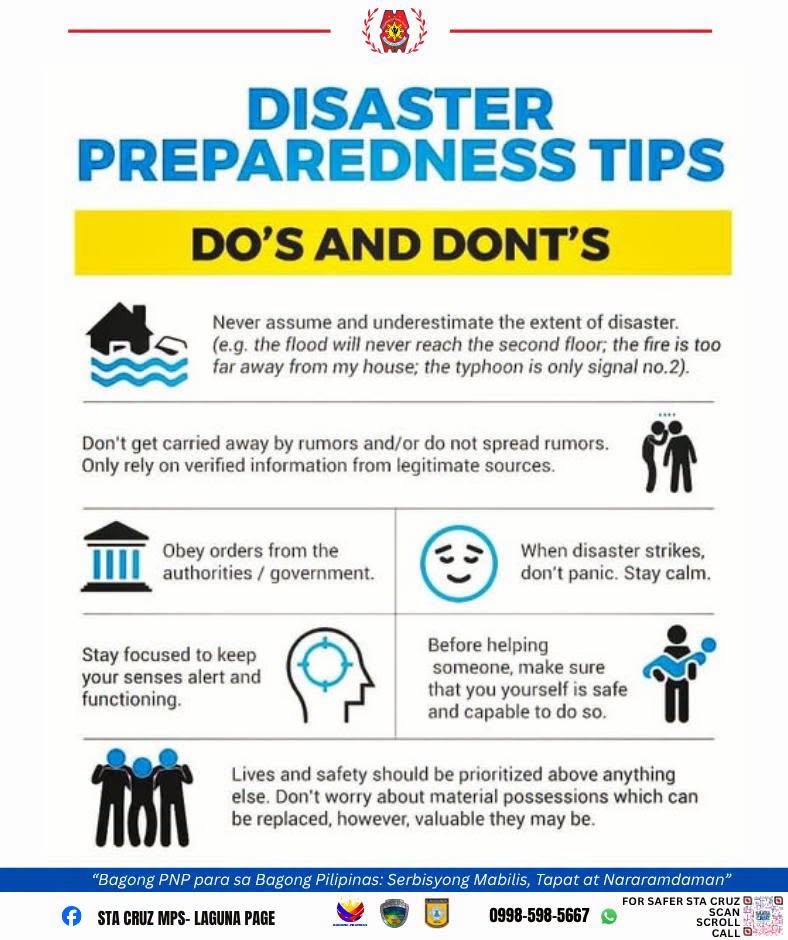 DISASTER PREPAREDNESS TIPS