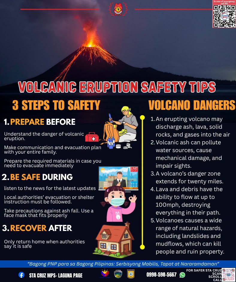 Volcano Safety Tips